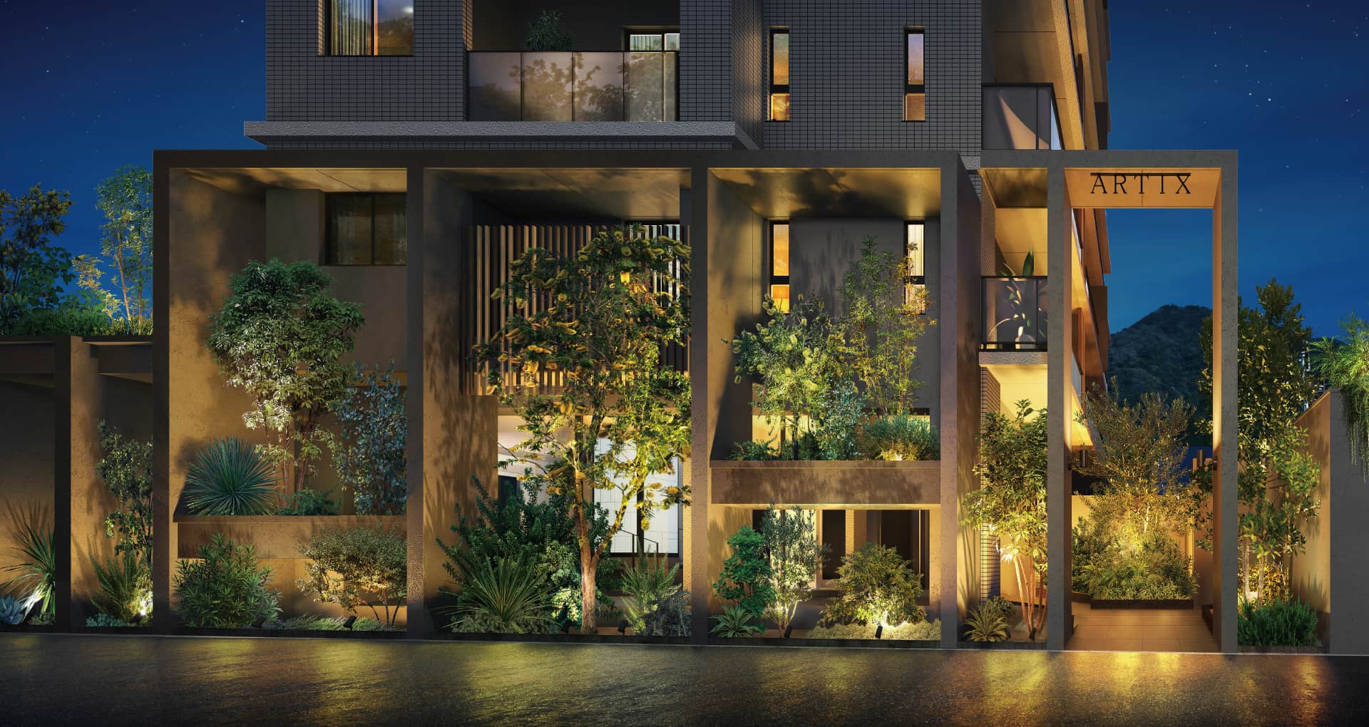 エントランスアプローチCG