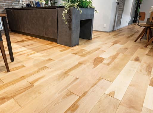 ガス温水式床暖房の施工例